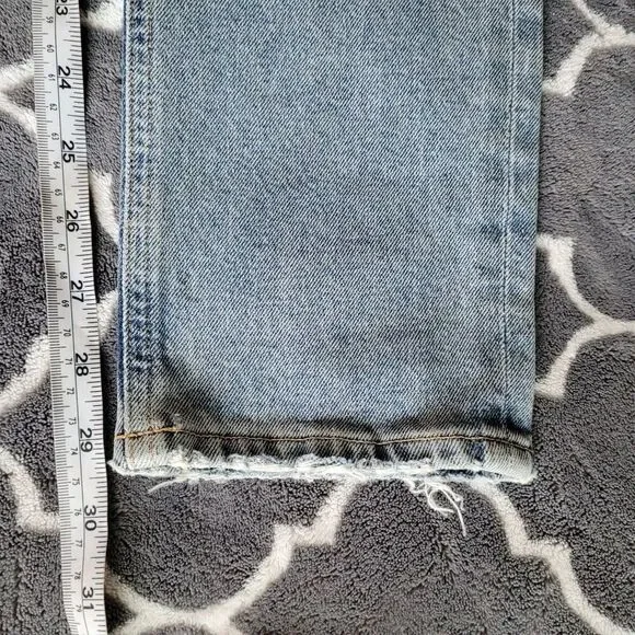 Citizens of Humanity Womens Jeans Size 25 Medium Wash Distressed Racer Mid Rise - Picture 8 of 9